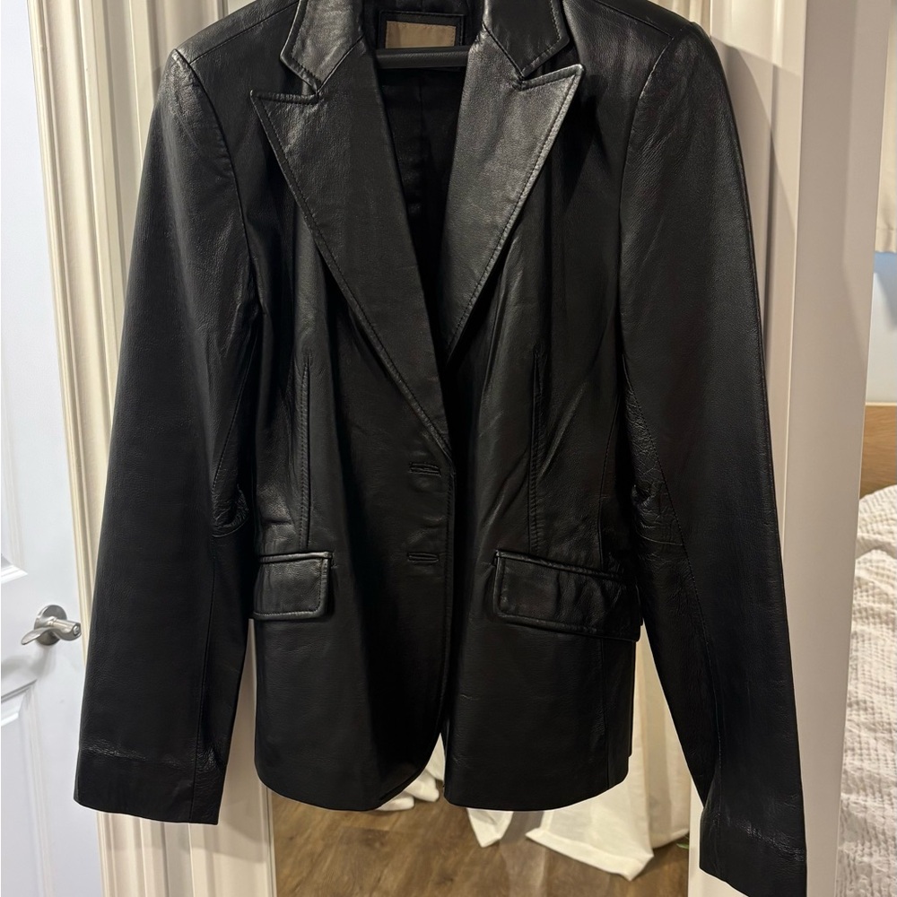 Classic Black Leather Women's Jacket